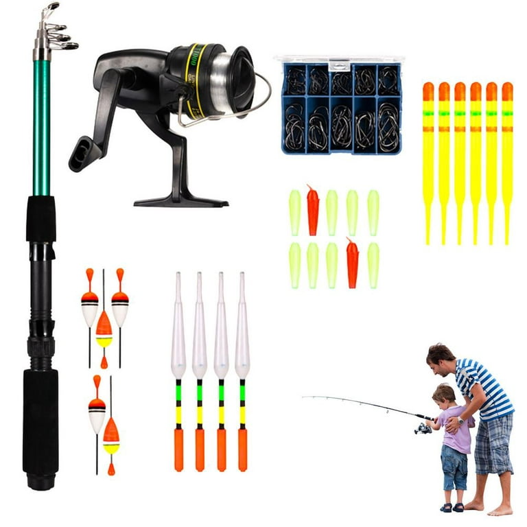 Famure Kids Fishing Pole SetPortable Telescopic Fishing Rod and