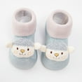 thumbnail image 3 of Ketyyh-chn99 Baby Cozy Fleece Booties Kids Shoes Baby Booties Soft Cotton First Walkers Boots Cozy Warm Socks Shoes for Newborn Infant Boys Girls B,9, 3 of 4