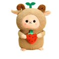 thumbnail image 1 of Oveja De Peluche De Juguete Alta Simulación Fuerte Flexibilidad Lavable Niños Oveja Peluche De Juguete con Brote Verde para Estudiante, 1 Pieza, Marrón, 25 Cm brillar Electrónica, 1 of 5