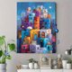 thumbnail image 4 of Qisvanset Geometric Circle Canvas Print 12x16 Inch Bedroom Wall Art, 4 of 8