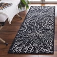 thumbnail image 2 of SAFAVIEH Soho Roger Abstract Runner Rug, Black/Ivory, 2'3" x 8', 2 of 8