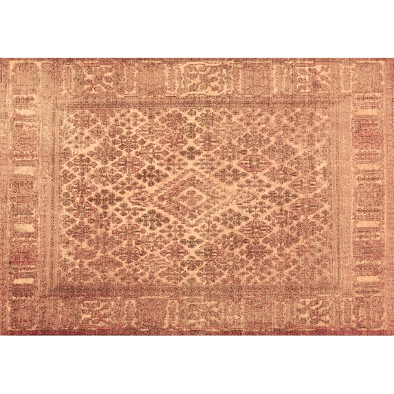 Ahgly Company Indoor Rectangle Persian Brown Bohemian Area Rugs, 7' x 9'