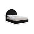 thumbnail image 3 of Meridian Furniture Milo Black Fabric Queen Bed, 3 of 7