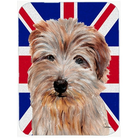 Norfolk Terrier with English Union Jack British Flag Mouse Pad, Hot Pad or Trivet SC9875MP