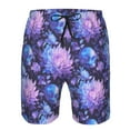 thumbnail image 3 of Logiee White Skull Flower Print Mens Swim Trunks Quick Dry Board Shorts,Breathable Hawaii Beach Shorts Swimwear Bathing Suits-Medium, 3 of 6