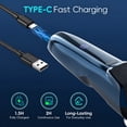thumbnail image 3 of NICEBAY Electric Razor for Men, Wet/Dry Electric Shaver with Nose Trimmer, LED Display, Travel Lock, Type-C Charging Stand, IPX7 Waterproof, 3 of 9