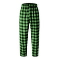 thumbnail image 3 of jjayotai Men's Pajama Pants, Cotton Sleepwear Plaid Pajamas, Heavyweight Flannel Plaid Sleepwear Lounge Pant Green M, 3 of 6