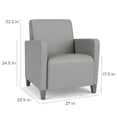 thumbnail image 3 of Lesro Chaise d'Invité de Réception Ravenna Lounge en Gris, 3 of 5
