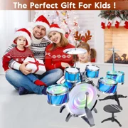 Rirool 15-Piece Toddler Instrument Set with Drumsticks - Perfect Beginner Musical Instruments for Boys Girls Kids Age 3-5