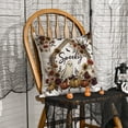 thumbnail image 6 of Sm:)e Spooky Ghost Pumpkin Bat Halloween Pillow Covers 18x18 Inch Set of 2, Cushion Covers for Sofa Home Decor, 6 of 6