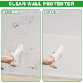 thumbnail image 4 of Clear Wall Protector Sheet, Non Adhesive Clear Contact Paper Peel and Stick, Static Cling Removable Wall Paper Sticker Pull and Stick, Wall Sticker Door Scratch Protector for Kitchen Cabinets, 6.6ft, 4 of 7