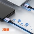 thumbnail image 6 of WINDLAND USB Type-C to C Cable PD 240W Fast Charging Cable for Game Switches Laptop Notebook Phone Charger Cord 480Mbps, 6 of 11