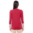 thumbnail image 3 of Devon & Jones DP184W Women's Perfect Fit Bracelet Length V-Neck Top, 3 of 3