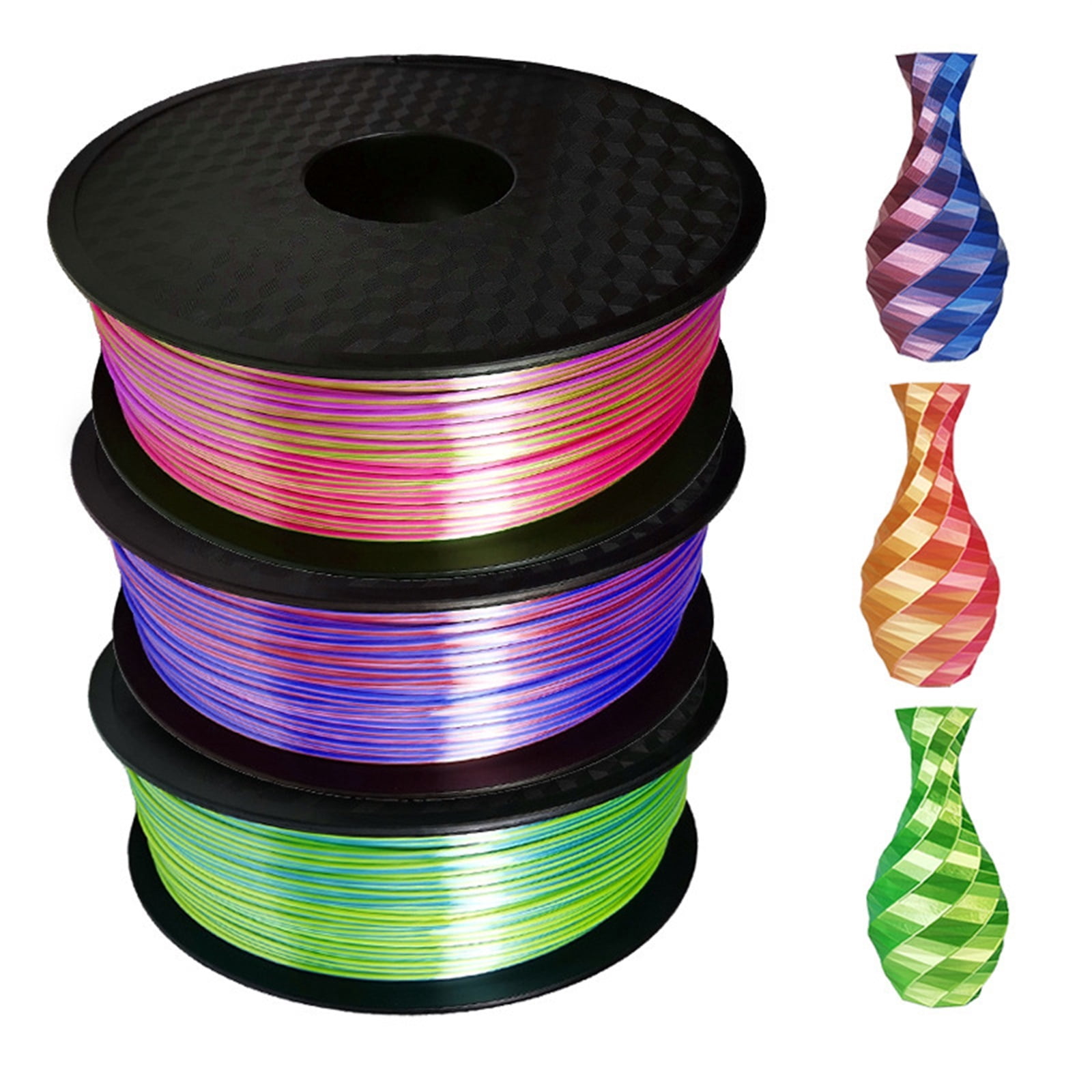 3D Printer PLA Filament Dual Color Filament 1.75mm 2 in 1 Coextrusion 1kg Spool 3D Printing Materials