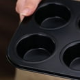 thumbnail image 3 of Utensilios para hornear antiadherentes, molde para cupcakes de acero al carbono, bandeja para moldes para muffins de acero al carbono, bandeja para pasteles, salida de alta intensidad, 3 of 6
