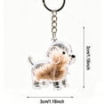 thumbnail image 2 of Orangide Pet Hair Keychain Dog Memorial Keepsake Clear Puppy Shaped Capsule Container for Fur Storage Pendant Gift for Dog Lovers, 2 of 9