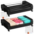 thumbnail image 1 of 2Pcs Contenedores de Almacenamiento Debajo con 6 Bolsa de Almacenaje, 80 X 43.5 X 16 cm, Contenedores de Almacenaje Debajo de La Cama con Ruedas, para Ropa y Edredones,Zapatera Organizador, 1 of 7