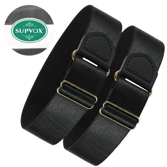 LEXSOMEO 4pcs Arm Band Sleeve Garters For Men Women Elastic Shirt Long Sleeve Holders Adjustable Adult Anti-Slip Armband For Women Men Father