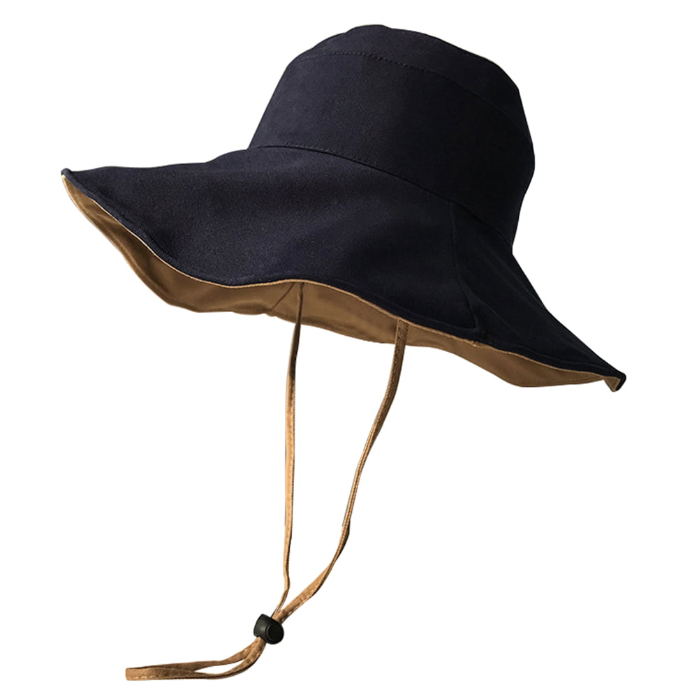 Details about   UV Protection Wide Brim Fashion Casual Summer With Chin Strap Women Sun Hat 