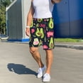 thumbnail image 5 of Mens Pajama Shorts, Avocado Love Sleep Shorts Men Pajama Bottoms Lounge PJ Shorts with Pockets, 5 of 6