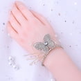 thumbnail image 5 of Dream Lifestyle Wrist Corsage with Butterfly Shape,Wristlet Band Bracelet for Women Bride Bridesmaid White Wedding Prom Children Show Out 1PC, 5 of 8