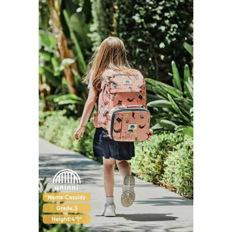uninni Kids Backpack for Boys Girls Cute Durable Water Resistant Cat Mermaid Kids Unisex