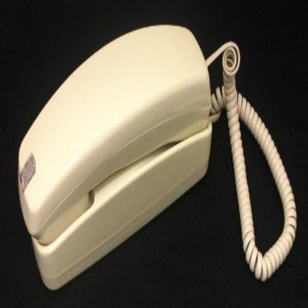 Ivory Telephone - Trimline Corded Telephone - Design From 60s With Modern Electronics (Ivory)