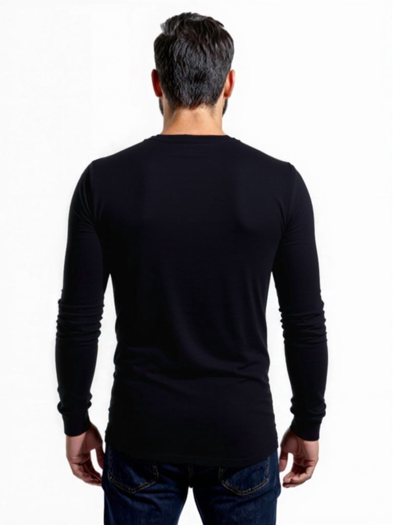 John Deere Men's Warmth Shield Long Sleeve Thermal Pocket Henley Shirt JD