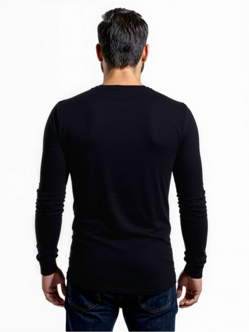 John Deere Men's Warmth Shield Long Sleeve Thermal Pocket Henley