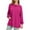 Hot Pink, variant on Drses Womens Oversized Long Sleeve Shirts Crewneck Casual Lightweight Pullover Tunic Tops With Pockets Fall Outfits