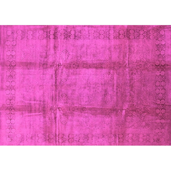 Ahgly Company Indoor Rectangle Oriental Pink Traditional Area Rugs, 2' x 4'