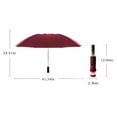 thumbnail image 3 of Kayannuo Valentines Day Gifts Compact Travel Umbrella Windproof Stick Umbrella Protection Umbrella 10 Rib Steel Umbrella Stand, 3 of 5