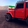 thumbnail image 4 of Orangide Iran Car Flag 11.8 x 17.7 Inch with Window Clip, Iranian Car Window Flag for Auto Vehicle, Embroidered Iran Flag with Sturdy Pole for Car Side Window, 4 of 6