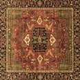 thumbnail image 1 of Ahgly Company Indoor Square Persian Brown Traditional Area Rugs, 3' Square, 1 of 4