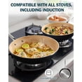 thumbnail image 3 of Cooks Standard 11-Inch Black Nonstick Hard Anodized Fry Saute Omelet Pan,Black-Apricot, 3 of 7