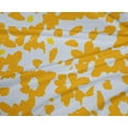 thumbnail image 4 of oneOone Polyester Lycra Mustard Yellow Fabric Florals Sewing Material Print Fabric By The Yard 56 Inch Wide, 4 of 4