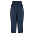 thumbnail image 4 of SIYUDAN Women'S Pants Womens Casual Pants Navy Adult Trousers For Women Comfy Pants Women Work Womens Elastic Waist Pants Womens Fall Pants, 4 of 7