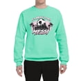 thumbnail image 2 of Wild Bobby It's About To Get Miami Soccer Skyline Sports Unisex Crewneck Sweatshirt, Mint, Large, 2 of 5