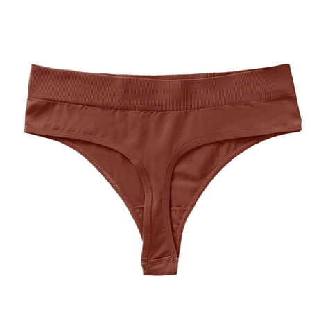 DXOUPM Womens Underwear Women Low Waist Sexy Heart Shaped Hollow Large Mesh G String Pants Pearl Seamless Underwear for Women Thongs for Women Cheeky Underwear for Women Coffee 3XL