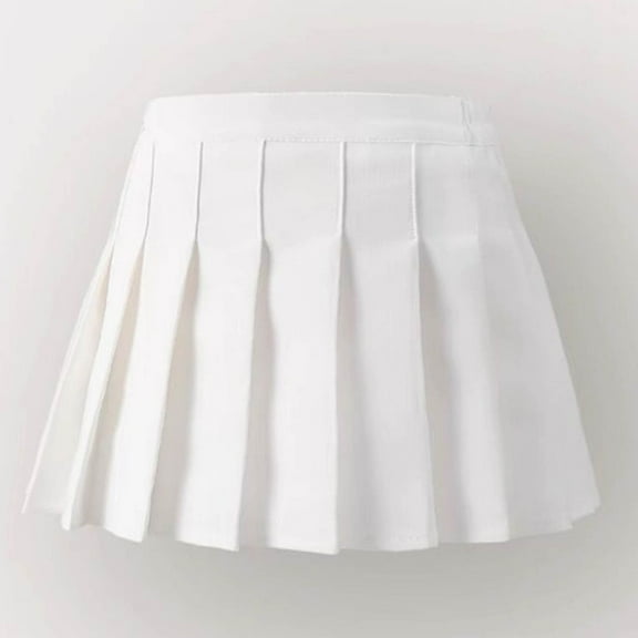 lmcalzta Girls Pleated Skirts Toddler Baby Tennis Uniform Skirts Causal Skorts for Little Kids 3-9 T