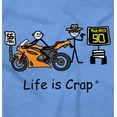 thumbnail image 2 of Motorcycle Speeding Ticket Biker Dude Men's Graphic T Shirt Tees Brisco Brands L, 2 of 6