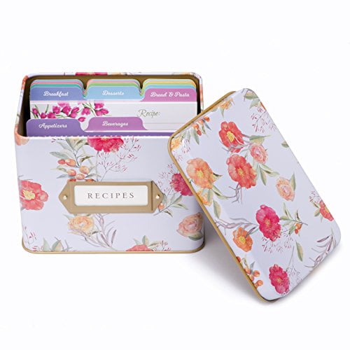 Jot Mark Recipe Card Complete Gift Box Autumn Floral