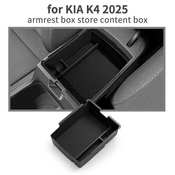 Center Console Organizer for Kia K4 2025 Accessories Armrest Middle Console Divider Storage Box Car Armrest Storage Box, In-Car Organizer, Interior Accessories for Auto Customization.