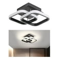 thumbnail image 1 of LED Ceiling Light Flush Mount Light Fixture Kitchen Bathroom Bedroom Living Room Black - White Light, 1 of 10
