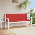 thumbnail image 1 of vidaXL Coussins de Banc Intérieur/extérieur 2 Pcs, Antidérapants, Hydrofuges, Rouge 59.1"x19.7"x2.8", 1 of 6