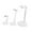 White, variant on Siruishop 3 Pieces Adjustable Doll Stands Doll Display Stands for Collectors Home Shop Black