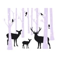 thumbnail image 2 of Outdoor Scenes Wall Decal Beautiful Wildlife Reindeer and Birds in Forest Daycare Wall Decal for Care Taker Forest Cute Themed Room Decal - Size: 30 In x 24 In, 2 of 5