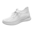 thumbnail image 2 of AUDeals Women's Y2K Chunky Sneakers, Mesh Athletic Shoes with Orthopedic Comfort for Gym and Walking (White, 6.5), 2 of 7