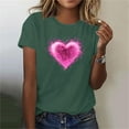 thumbnail image 6 of Valentines Shirts for Women Cute Heart Truck Valentines Gifts Tops, 6 of 8