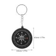 thumbnail image 2 of Luxshiny 6-Pack Compass Keychain Set with Design, Assorted Colors, Perfect for Outdoor, Travel, and Everyday Use, 2 of 6